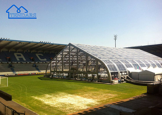 Купить Luxury Clear Aluminum Pvc Party Clear Span Frame Curved Roof Tent для свадьбы Производство в сети