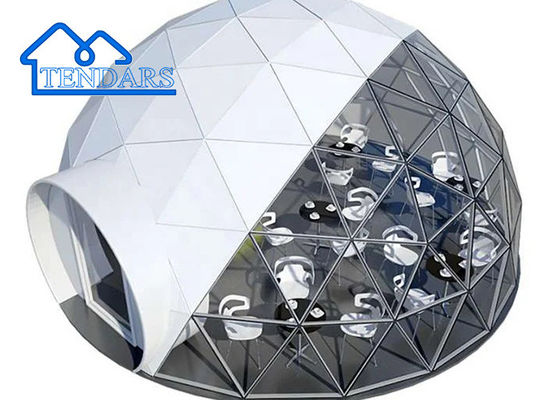 Купить Огнеупорный отель Glamping Геодезический купольный шатер для кемпинга online manufacture