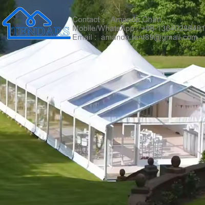 Наружная Custom Camping Marquee Tent For Event Водостойкая свадебная палатка из алюминия