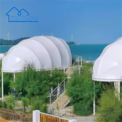 Роскошная пляжная водонепроницаемая палатка Glamping PVDF Постоянная палатка Гостиничная палатка На улице