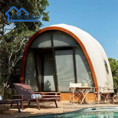 PVDF Cover Resort Shell Glamping Tents Кампинговый шатер на открытом воздухе