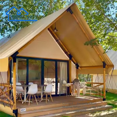 Бежевый цвет Luxury Safari Camping Tent Сафари палатки для кемпинга
