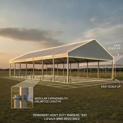 20x40м ПВХ боковая стена с окнами серии M Clear Span Marquee Party Tent ПВХ боковая стена Windows Банкетное мероприятие