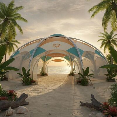 Latin America Tropical Weather Party Marquee Tent High UV Anti Humidity Brazilian Mercosur Event Canopy Structure
