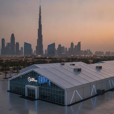 Climate Controlled Modular Exhibition Trade Show Party Marquee Tent for Dubai UAE Business Events